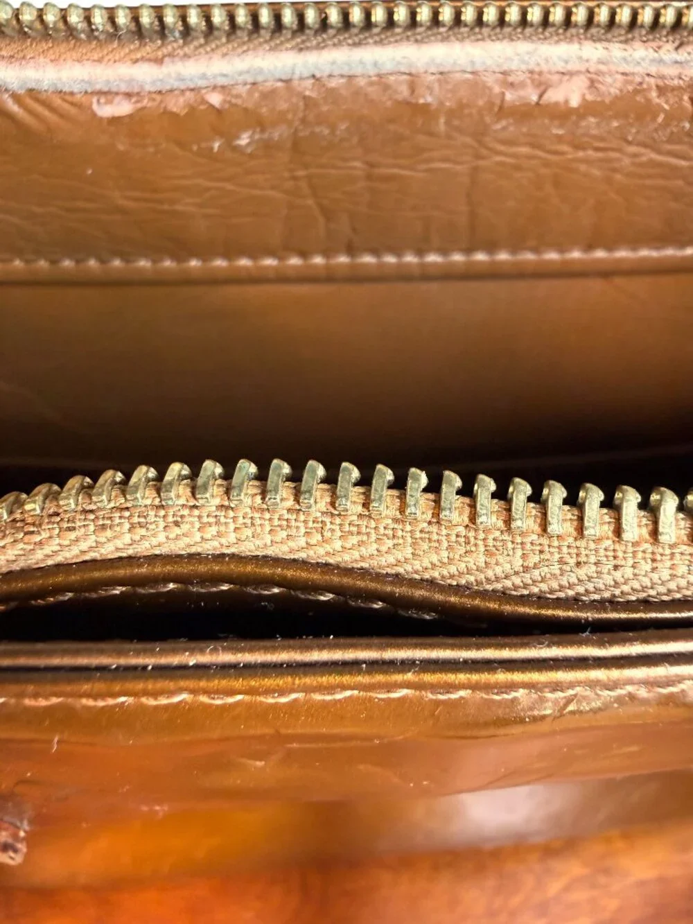 Louis Vuitton Bronze Monogram Vernis Patent Leather Columbus Tote with COA